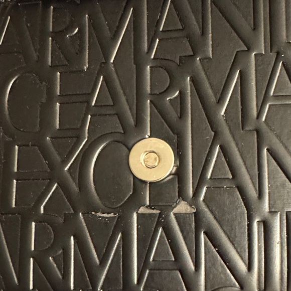 Armani Exchange Black Logo Crossbody Bag - Picture 6 of 10